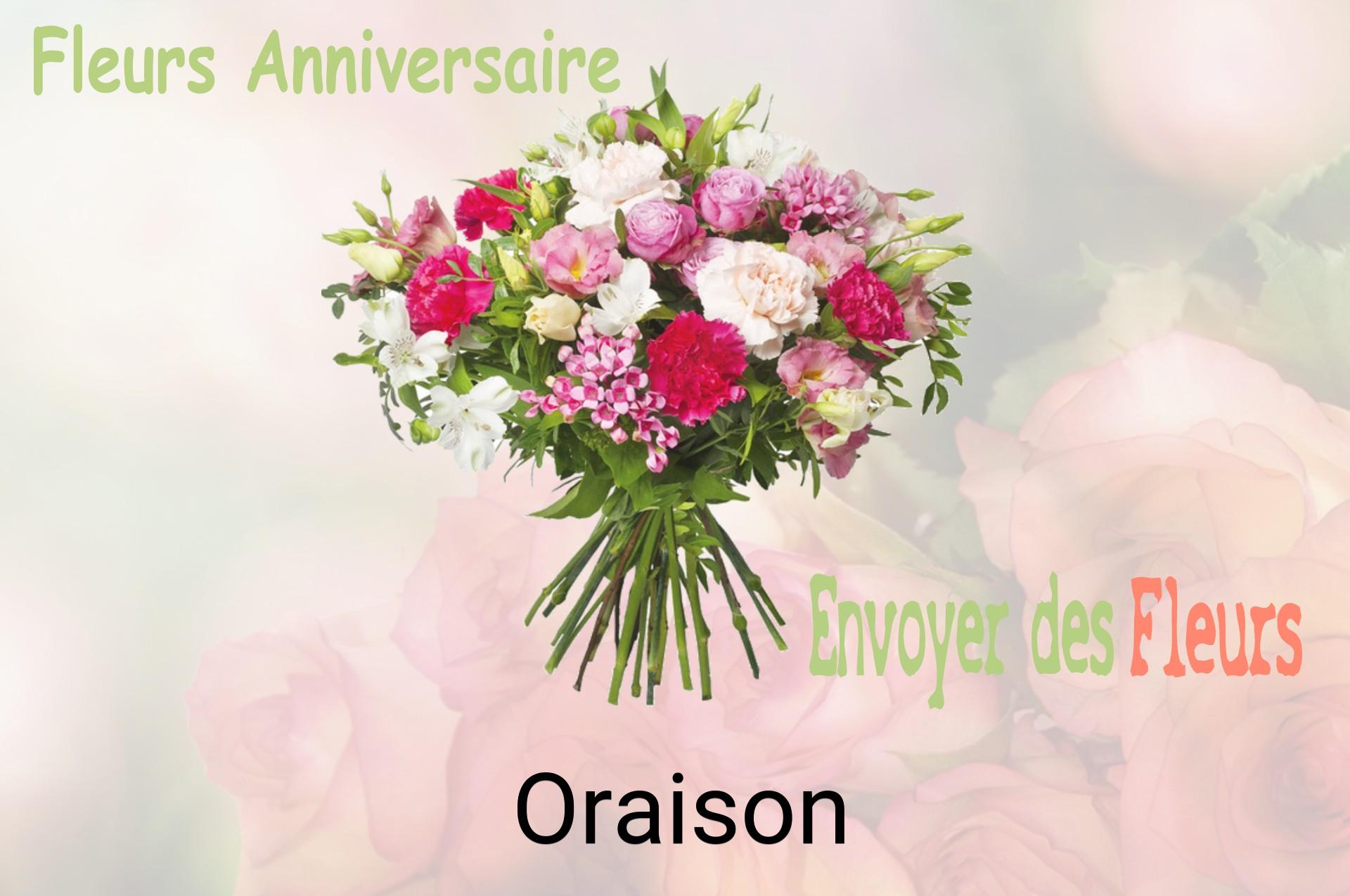 Bouquet de fleurs d’anniversaire livré à Oraison
