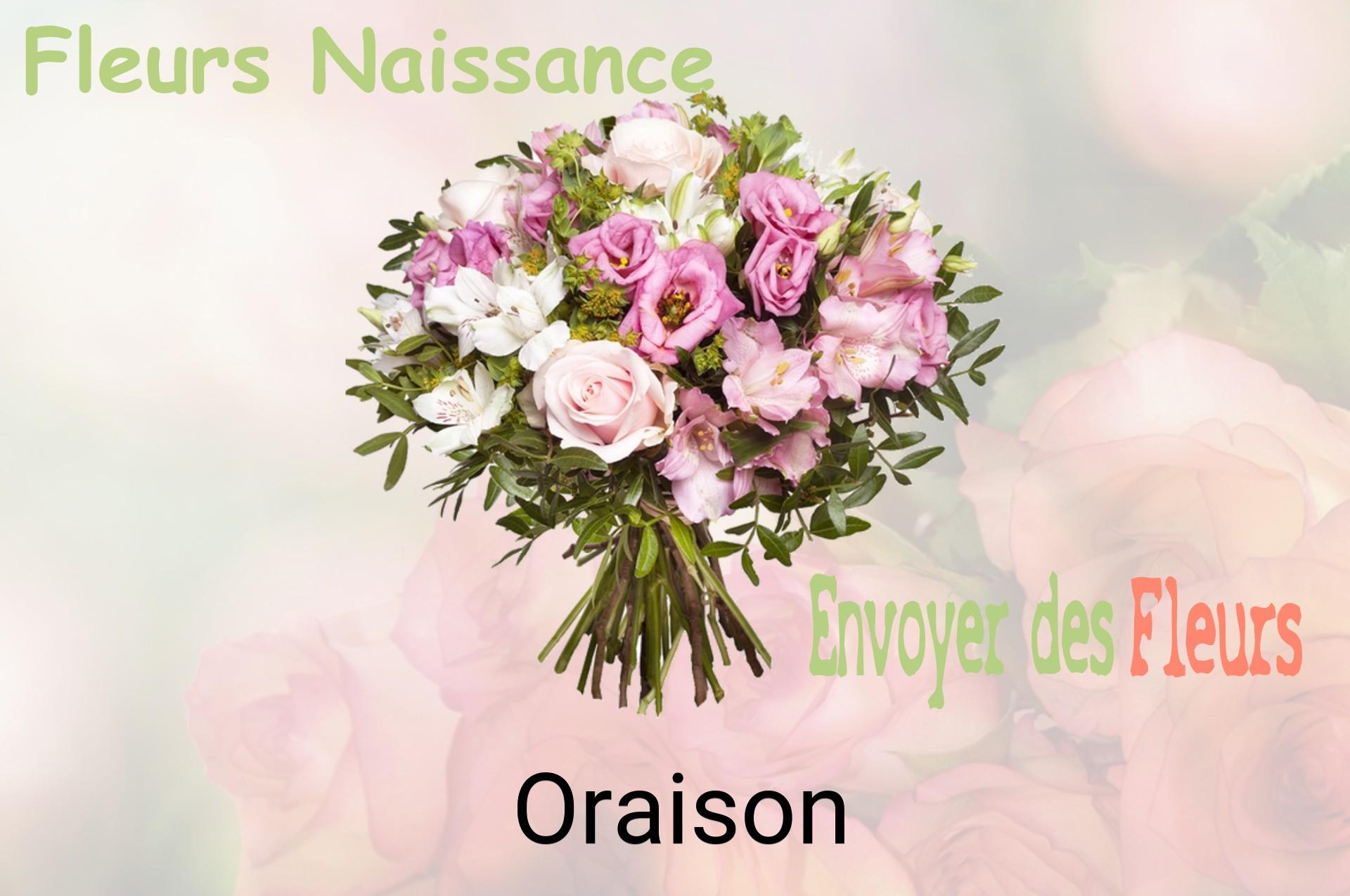 Bouquet de fleurs de naissance livré à Oraison